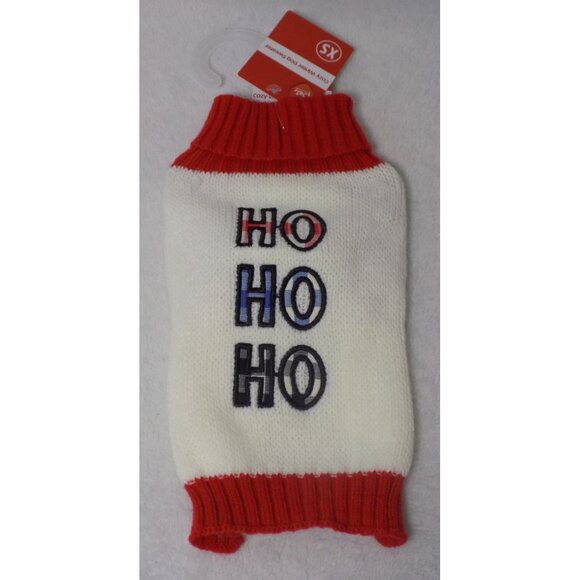 Unbranded Other - Pet Central Holiday Cozy Winter Dog Sweater X Small Knit Christmas XS HO HO HO
